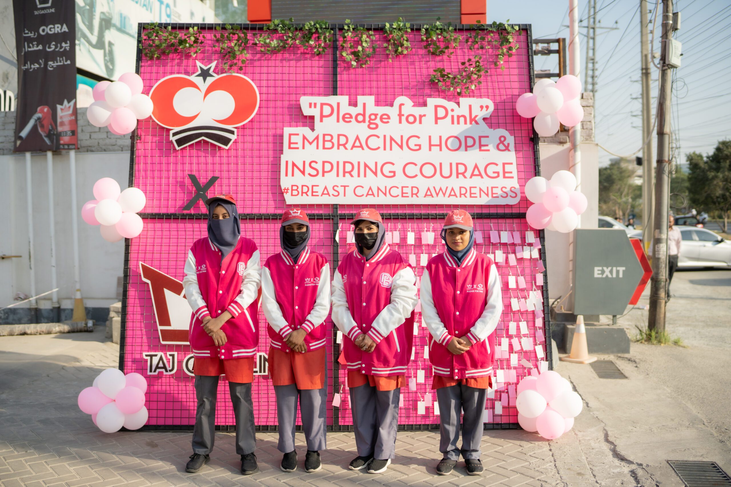 Taj Gasoline Partners with Shaukat Khanum for Breast cancer awareness drive thru